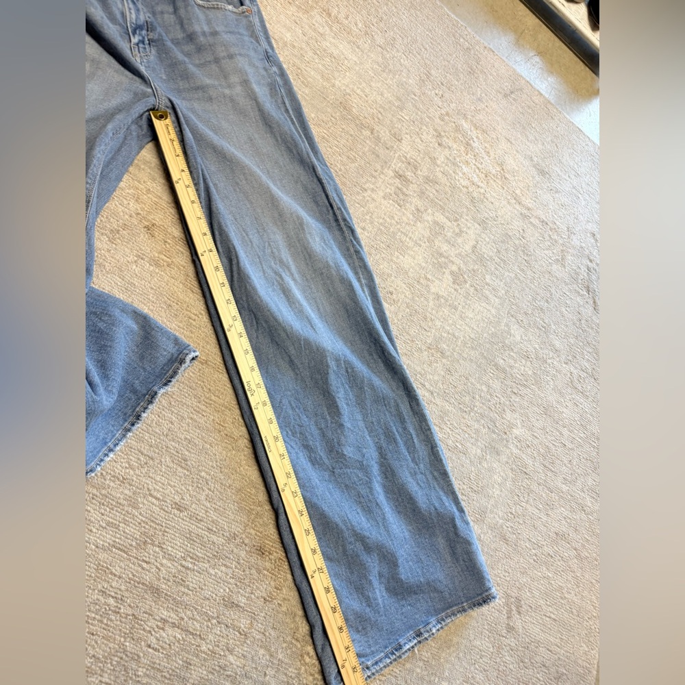 American Eagle Curvy Super High Rise Baggy Wide Leg Dreamy Drape Jeans Tall XL - Picture 9 of 10